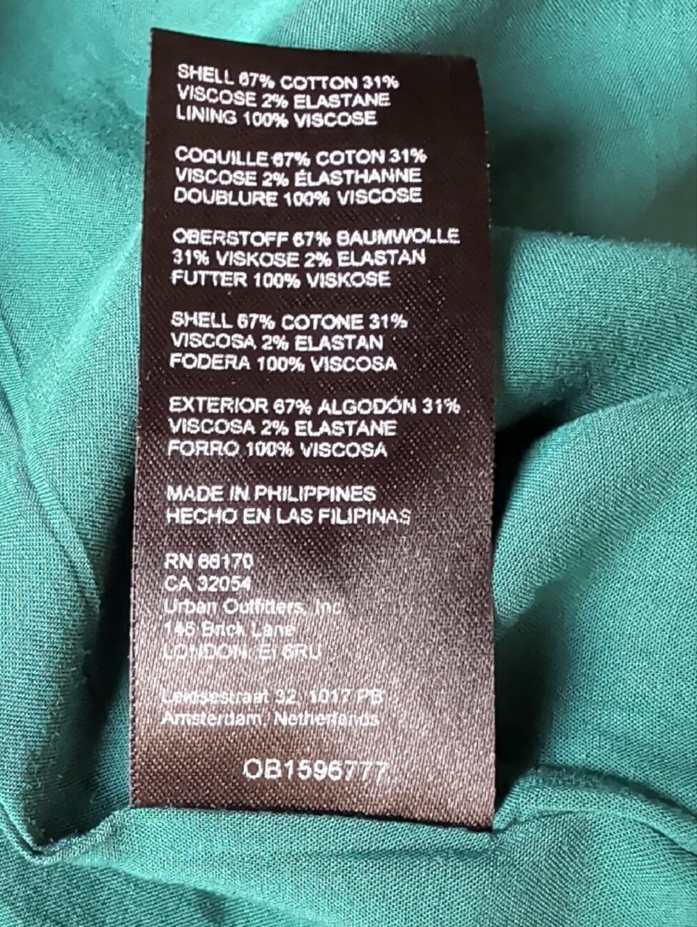 Anthropologie Maeve Teal Velvet Double-Breasted Blazer Coat Dress - Picture 7 of 10